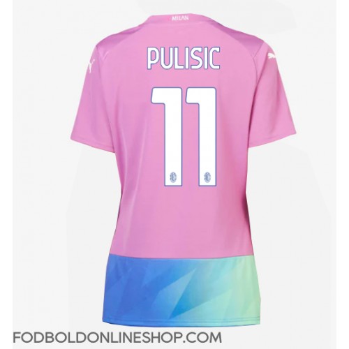 AC Milan Christian Pulisic #11 Tredjetrøje Dame 2023-24 Kortærmet